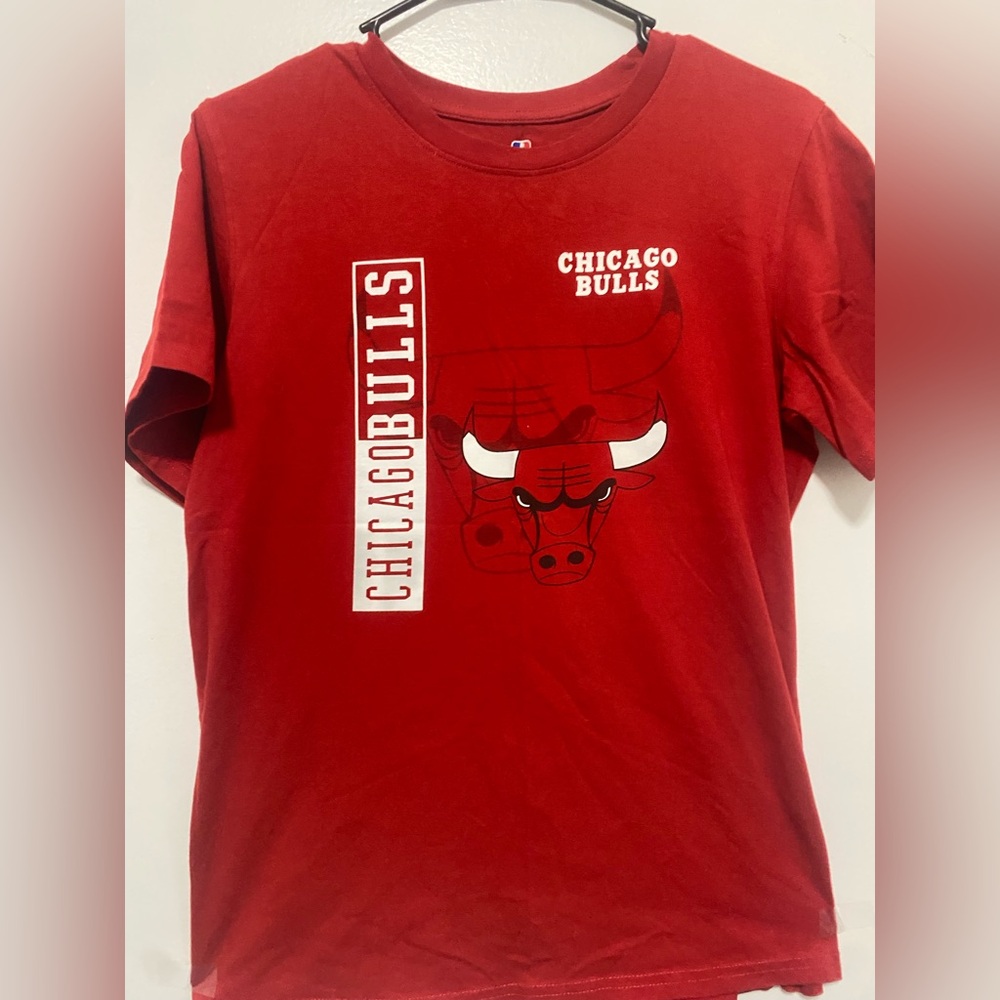 NBA Chicago Bulls Red Short Sleeve Tee
